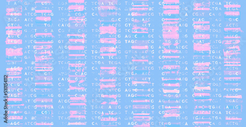 Genomic data visualization and GATC with grunge image technique