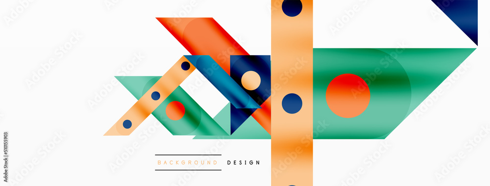 Obraz premium Color overlapping stripes background. Colorful lines composition for wallpaper, banner, background or landing