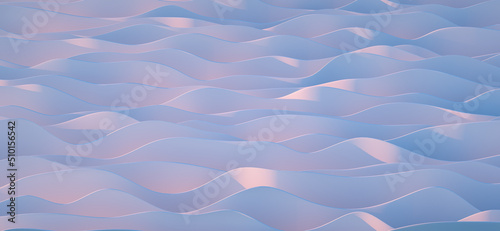 Abstract wallpaper made of  3D Undulating lines.
