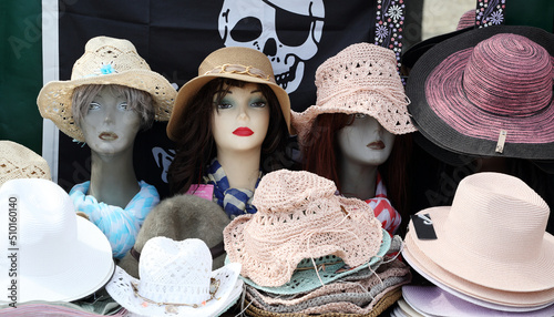 The three graces with hats photo