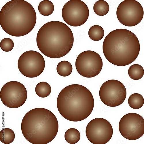 Choco ball background free vector