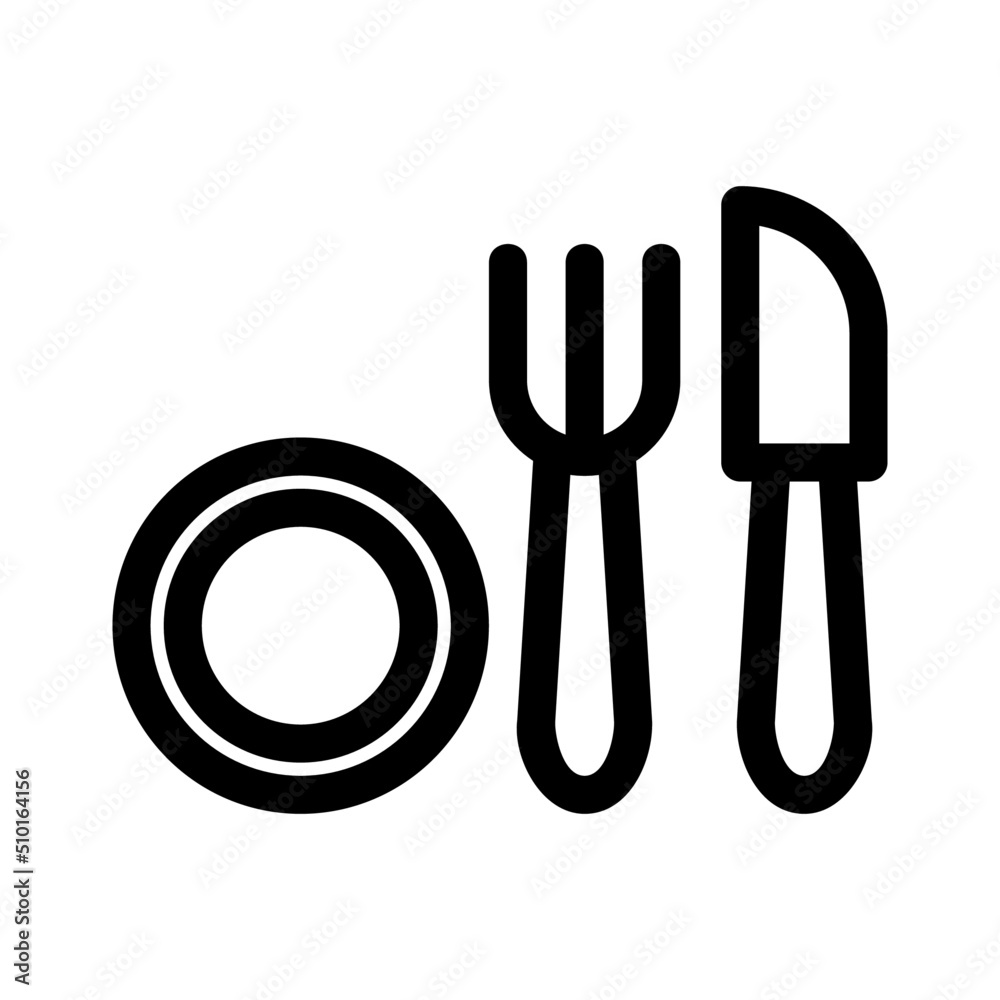Fototapeta premium eat icon or logo isolated sign symbol vector illustration - high quality black style vector icons