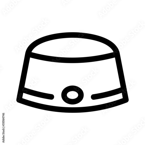 islamic cap icon or logo isolated sign symbol vector illustration - high quality black style vector icons
