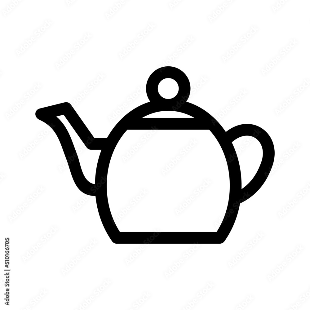 Obraz premium teapot icon or logo isolated sign symbol vector illustration - high quality black style vector icons 