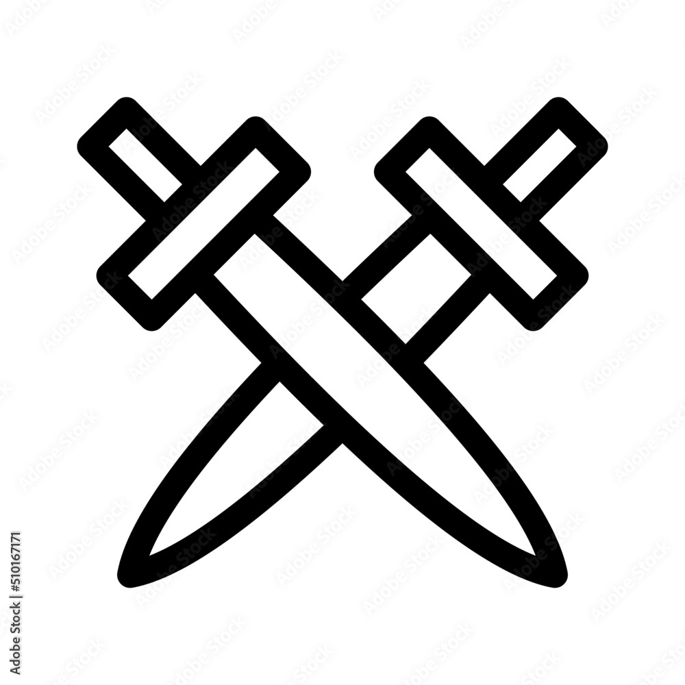 two sword icon or logo isolated sign symbol vector illustration - high quality black style vector icons
two sword icon or logo isolated sign symbol vector illustration - high quality black style vector icons