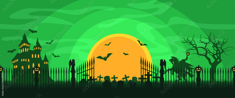 Halloween Gate Background