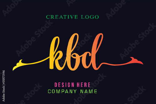 KBD  lettering logo is simple, easy to understand and authoritative