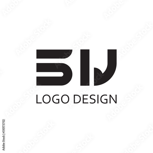 simple letter S W for logo company design
