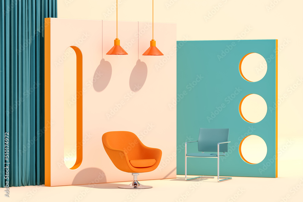 © Marcos Osorio/Stocksy - Abstract Space With Chair