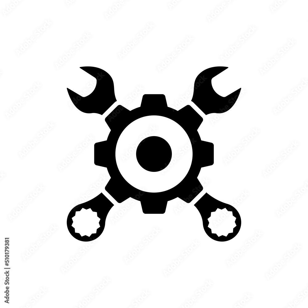 Obraz premium mechanic tool logo icon design vector