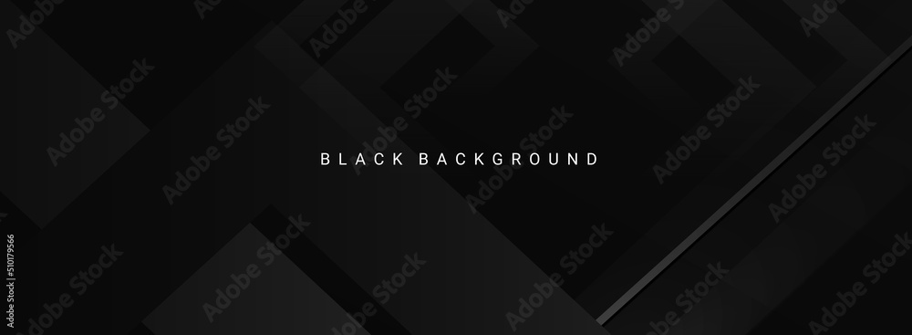 Obraz premium Darkness concept design black geometric background
