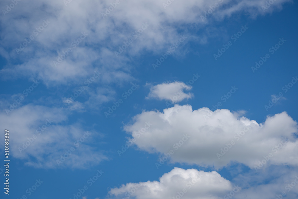 Beautiful blue sky and clouds clear sky in the daytime with dramatic light.