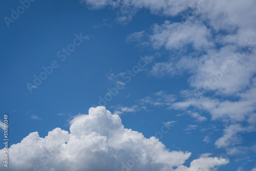 Beautiful blue sky and clouds clear sky in the daytime with dramatic light.