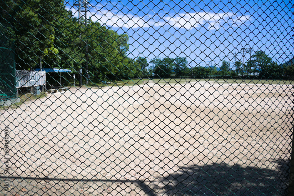遊具や野球場のある出島西公園 遊具や野球場のある出島西公園