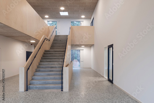 staircase in school building