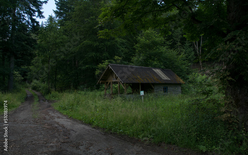 Wodden shelter in the german area called Nitzelbachtal