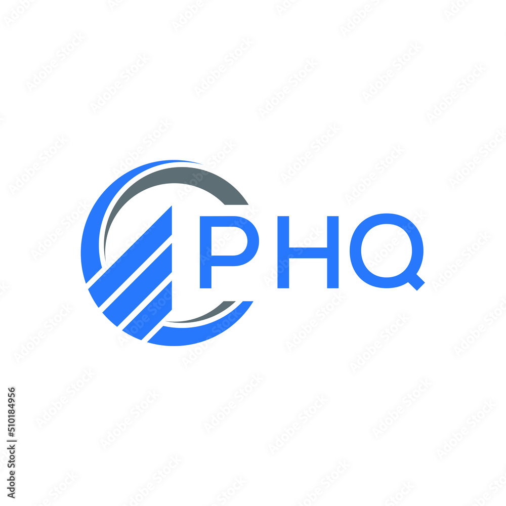PHQ Flat accounting logo design on white background. PHQ creative initials Growth graph letter logo concept. PHQ business finance logo design. PHQ Flat accounting logo design on white background. PHQ creative initials Growth graph letter logo concept. PHQ business finance logo design.