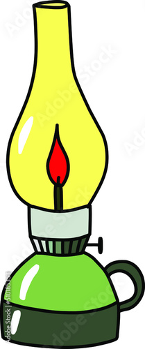 Vintage lamp Illustration