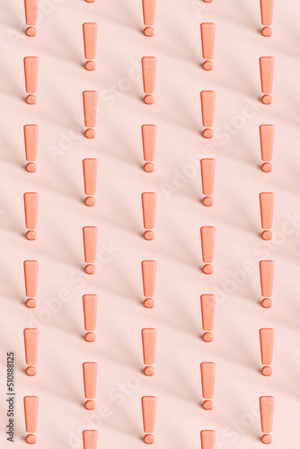 pattern of many exclamation points photo