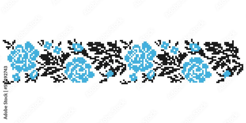 Vector illustration of folk seamless ornament. ethnic ornament. border element. traditional knitted embroidery. Vector illustration of folk seamless ornament. ethnic ornament. border element. traditional knitted embroidery.