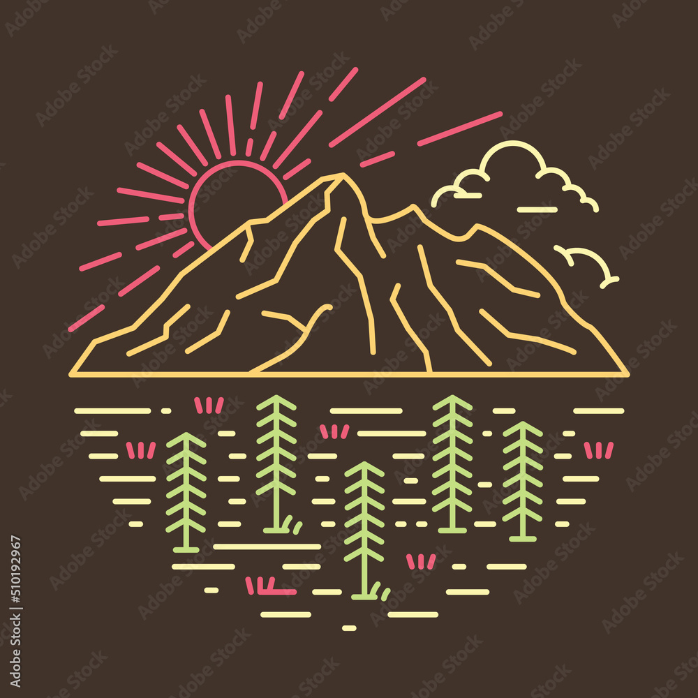 Camping in the good nature graphic illustration vector art t-shirt design Camping in the good nature graphic illustration vector art t-shirt design