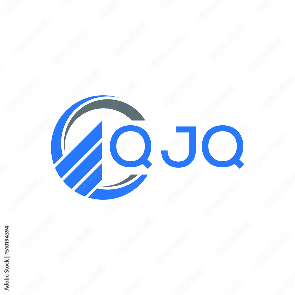 QJQ Flat accounting logo design on white background. QJQ creative initials Growth graph letter logo concept. QJQ business finance logo design. QJQ Flat accounting logo design on white background. QJQ creative initials Growth graph letter logo concept. QJQ business finance logo design.