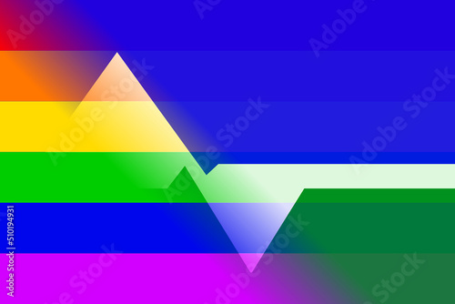 LGBT Flag of Loveland City Colorado