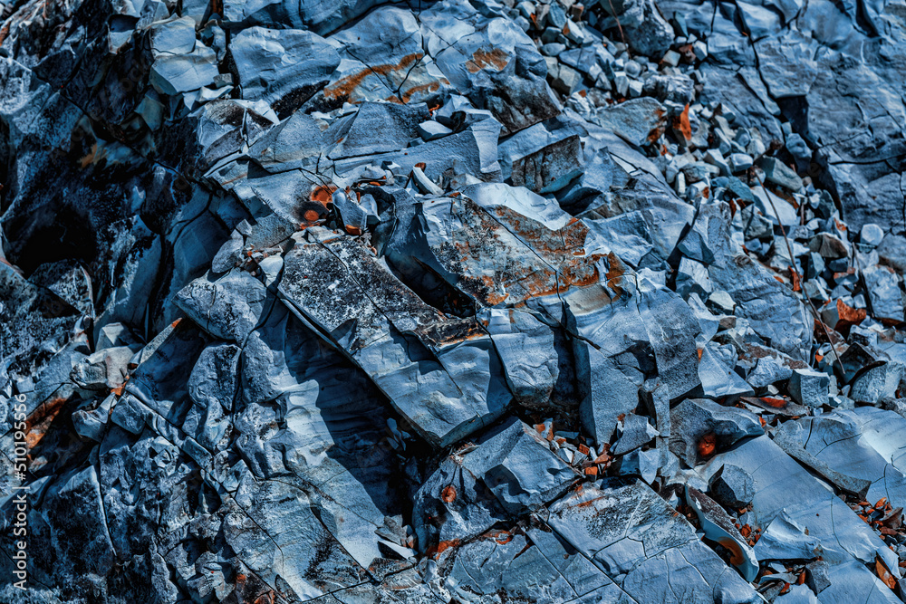 blue natural rock texture, close view blue natural rock texture, close view