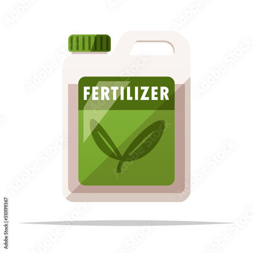 Liquid fertilizer vector isolated illustration