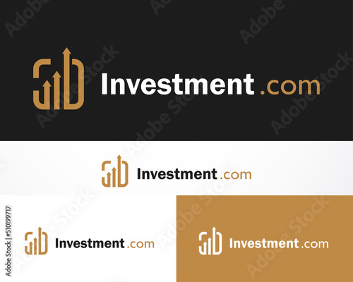 investment logo creative growth business brand sign symbol arrow