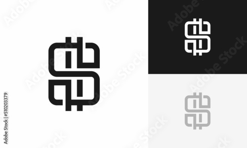 letter S coin logo design