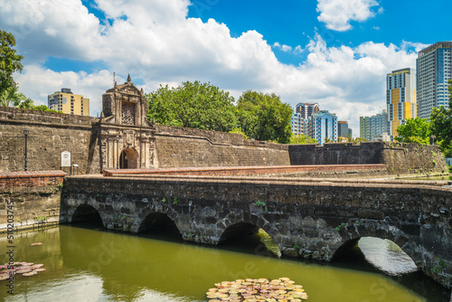 main gate of Fort Santiago in Manila, Philippines