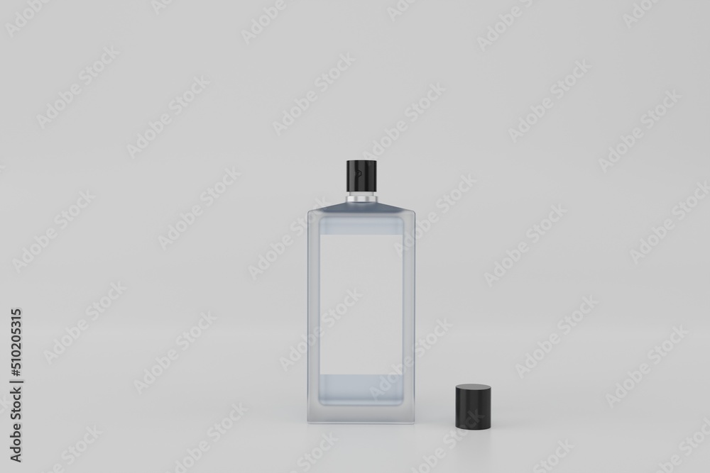 3d rendering background for cosmetic product. perfume bottle with white background 3d rendering background for cosmetic product. perfume bottle with white background