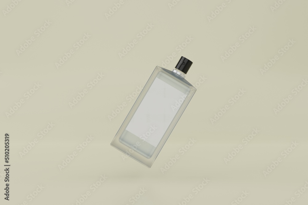 3d rendering perfume bottle for product mockup. 3d rendering background