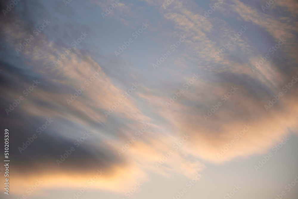 Stunning Spring landscape sunset colorful vibrant skyscape background image