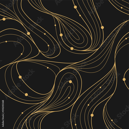 Luxury abstract wave seamless pattern © EcodoDesign