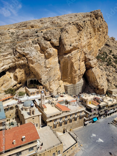 Ancient town where they speak Aramaic in Syria  photo