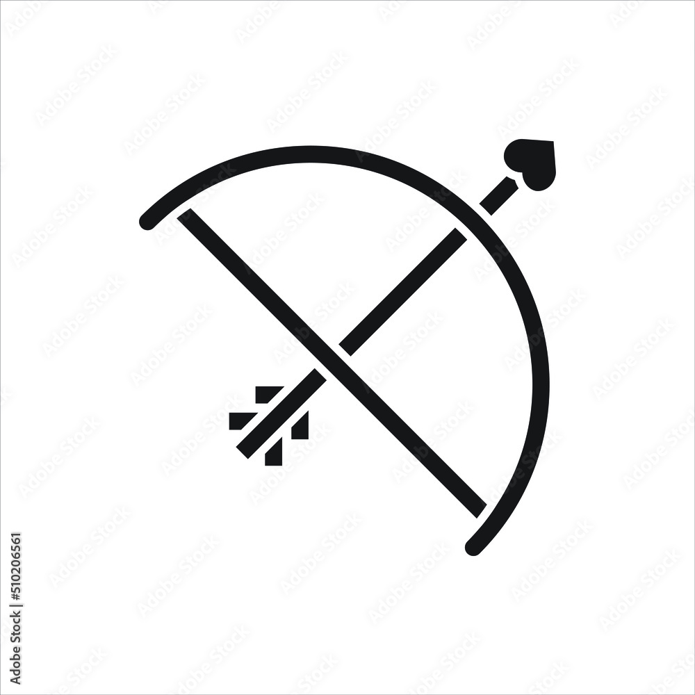 bow love vector for website symbol icon presentation