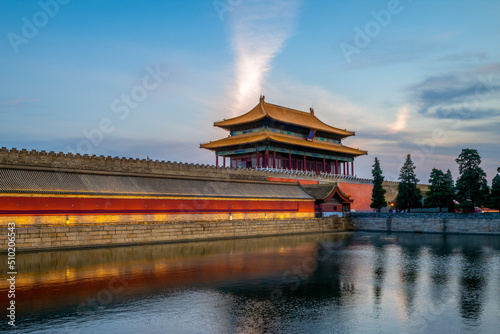 Divine Might gate of forbidden city, beijing