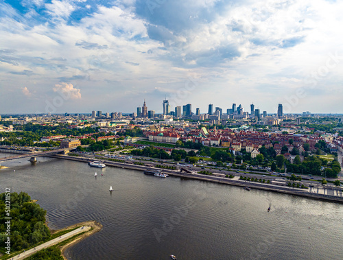 Obraz na płótnie Warszawa w salonie