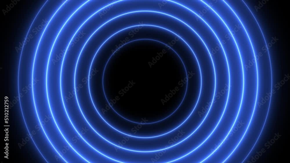 Animated circle lines - Infinite loop 4k. Endless play loopable animation.