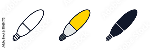 light bulb icon symbol template for graphic and web design collection logo vector illustration