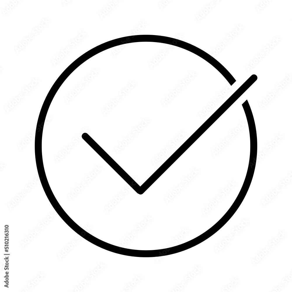 Black line icon for Ok Black line icon for Ok