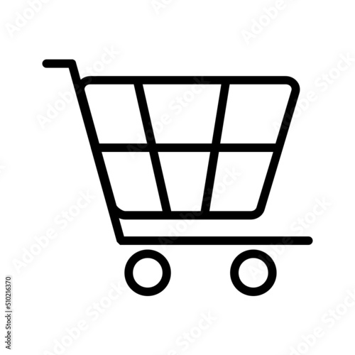Black line icon for Cart