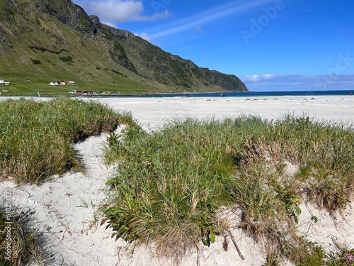 Ervika Beach Area Stadtlandet Norway Summer Holiday photo