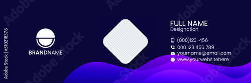 Email signature template or email footer 07