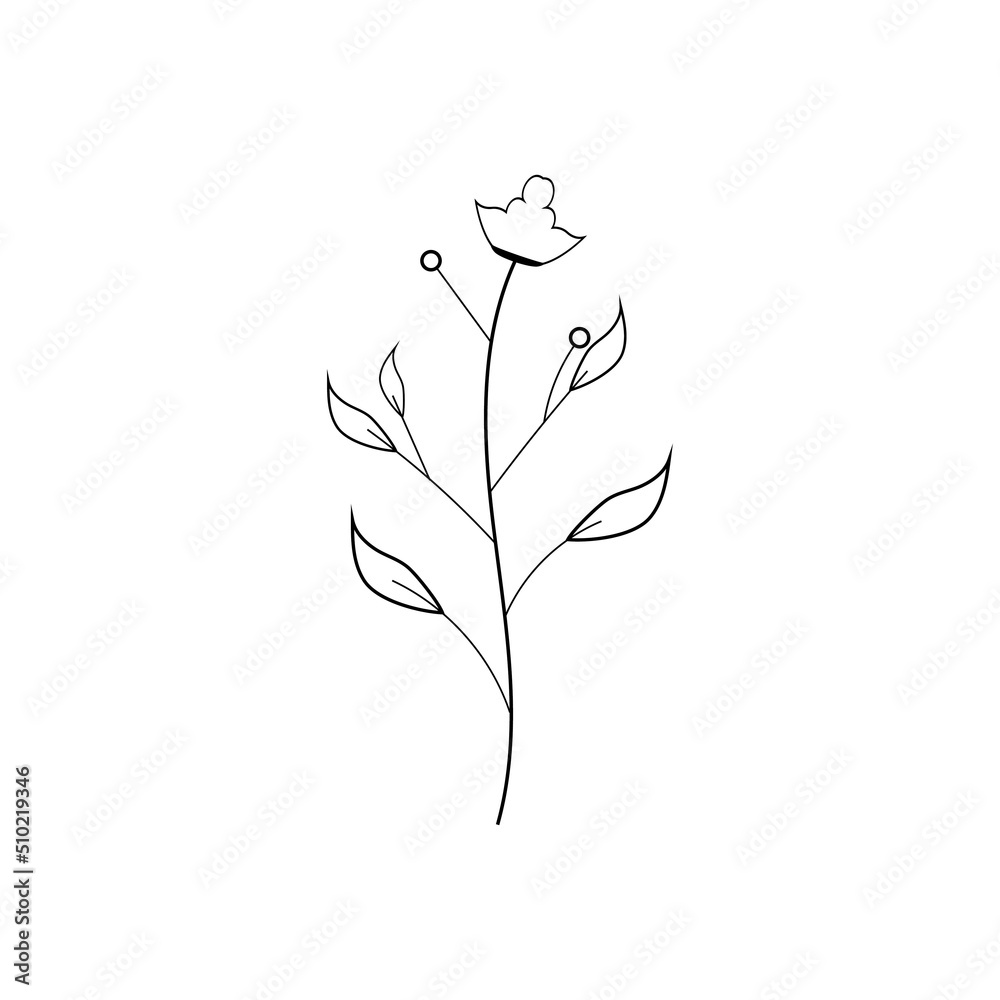 Beauty florist vector icon design template Beauty florist vector icon design template