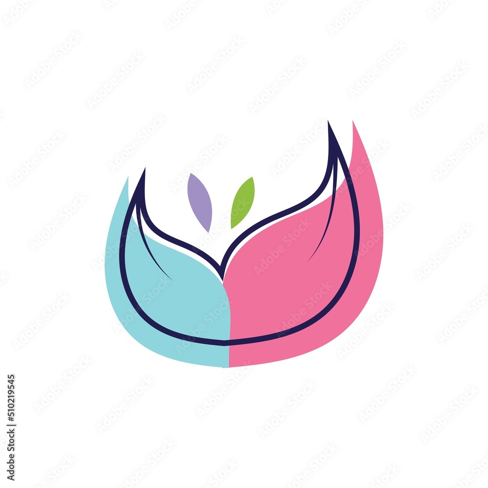 Beauty florist vector icon design template Beauty florist vector icon design template