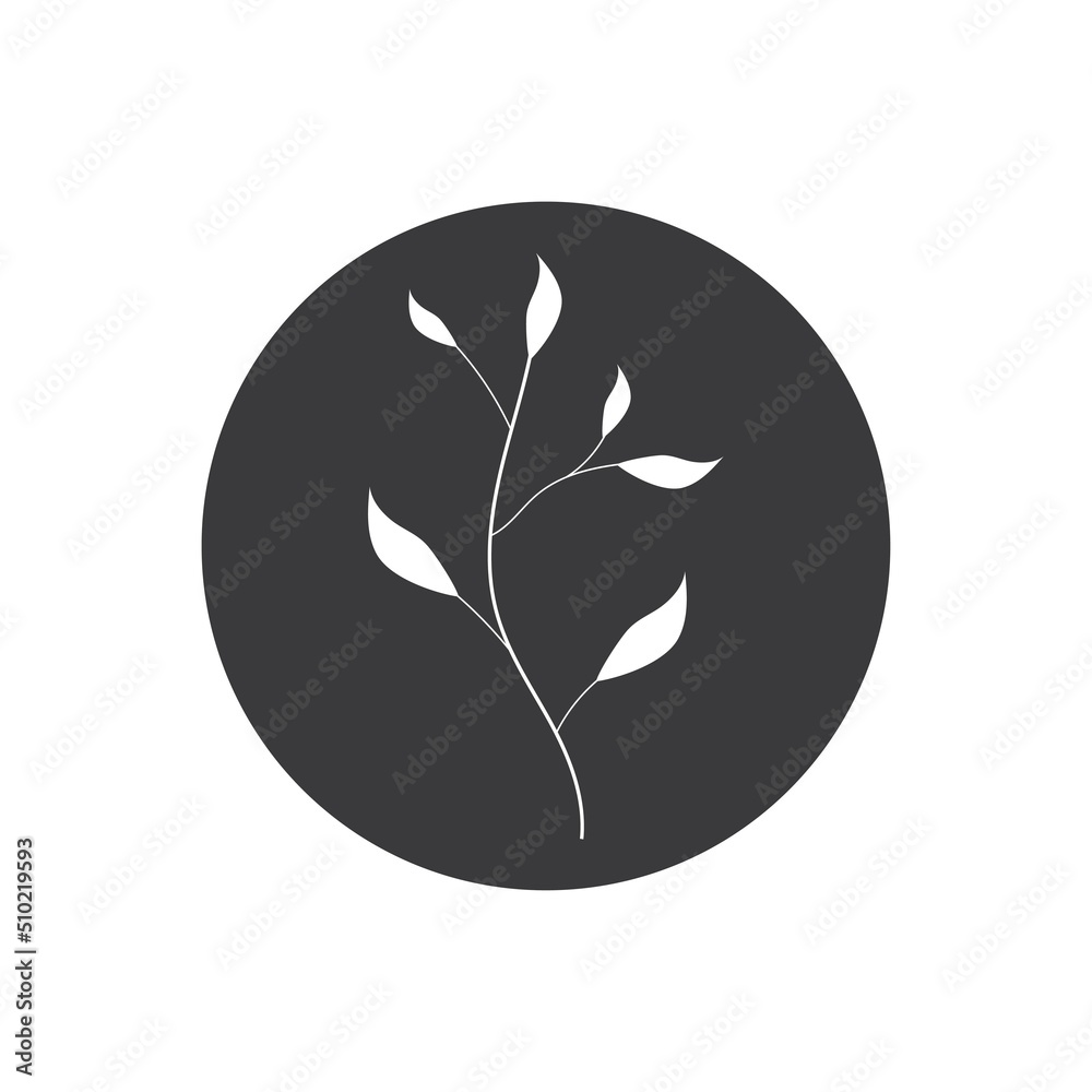 Beauty florist vector icon design template Beauty florist vector icon design template