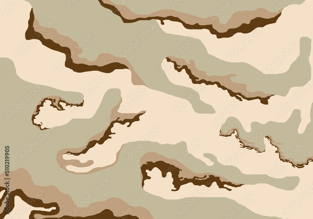 camouflage soldier pattern design, camo uniform desert printing clothing army soldier brown pattern design background vector illustration